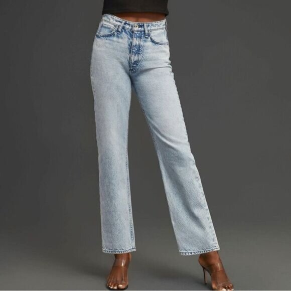 NWOT rag & bone Alex High Rise Acid Wash Straight Jeans Womens Sz 25 - Picture 1 of 12